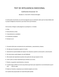 TEST DE INTELIGENCIA EMOCIONAL