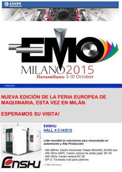 EMO-2015 - Universal Hitech machinery