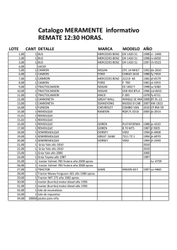Catalogo MERAMENTE informativo REMATE 12:30