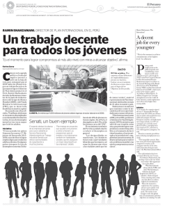 Un trabajo decente para todos los j&oacute;venes