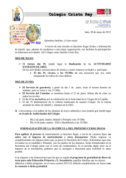 CCooollleeegggiiiooo CCrrriiissstttooo RReeeyy