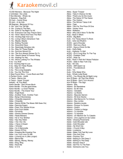 listado completo - Karaokemovil.cl