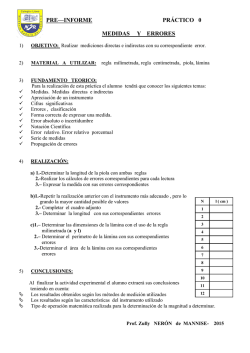 PRE&mdash;INFORME PR&Aacute;CTICO 0 MEDIDAS Y ERRORES