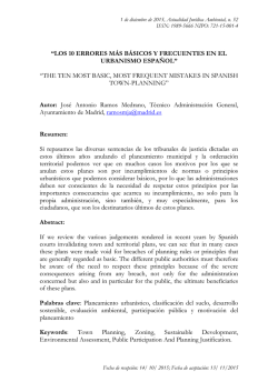 los 10 errores m&aacute;s b&aacute;sicos y frecuentes en el urbanismo espa&ntilde;ol