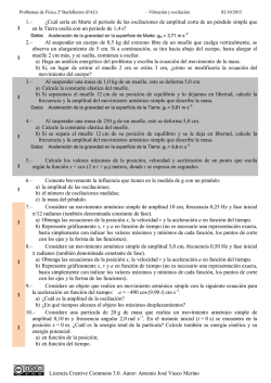 2&ordm; Bachillerato - F&iacute;sica - Problemas PAU