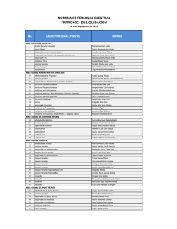Nomina de Servidores P&uacute;blicos