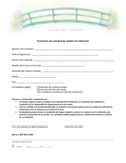 Clara Abbott Scholarship Program