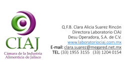 Q.F.B. Clara Alicia Suarez Rinc&oacute;n Directora Laboratorio