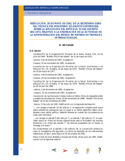 resoluci&oacute;n de 28 de mayo de 1992, de la secretar&iacute;a general t&eacute;cnica