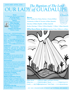parish life - Our Lady of Guadalupe Catholic Church