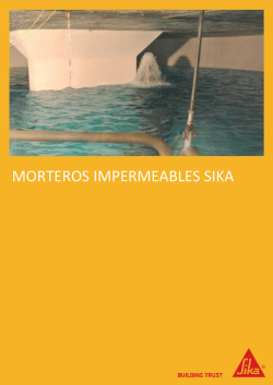 MORTEROS IMPERMEABLES SIKA