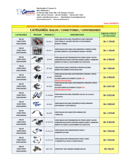 CATEGOR&Iacute;A: BALUN / CONECTORES / CONVERSORES