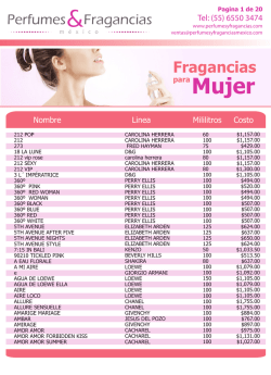 Fragancias - Perfumes y Fragancias Mexico &copy; Derechos