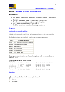 File Ownerships and Permissions guia de ejercicios