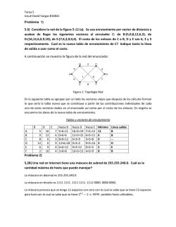 5.6) Considere la red de la figura 5-12 (a). Se usa enrutamiento por