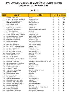 4 A&Ntilde;OS - Colegio Albert Einstein