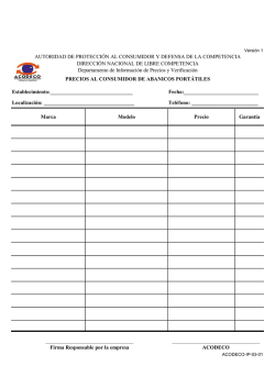 Establecimiento: Fecha: Localizaci&oacute;n: