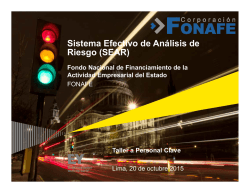 Sistema Efectivo de An&aacute;lisis de Riesgo (SEAR)