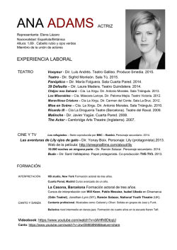 ANA ADAMS ACTRIZ
