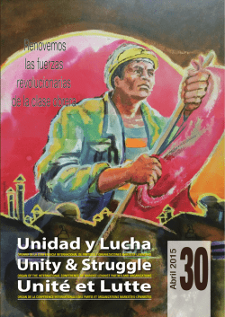 Unidad y Lucha 30 - Piattaforma Comunista