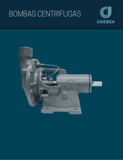 BOMBAS CENTRIFUGAS
