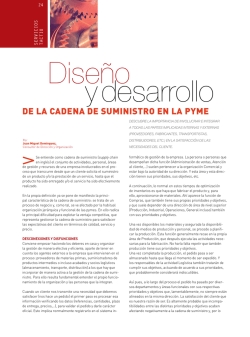 DE LA CADENA DE SUMINISTRO EN LA PYME