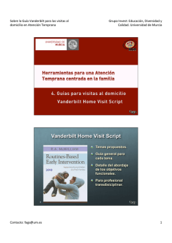 Vanderbilt Home Visit Script