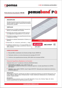 Pemsaband PQ. Bandejas Industriales