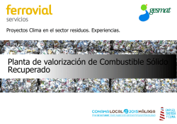 Planta de valorizaci&oacute;n de Combustible S&oacute;lido Recuperado