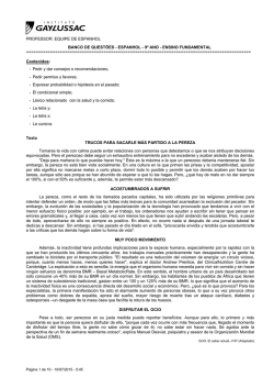 espanhol - 9&ordm; ano - ensino fundamental