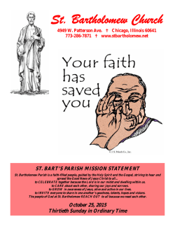 St. Bartholomew Church 4949 W. Patterson Ave.