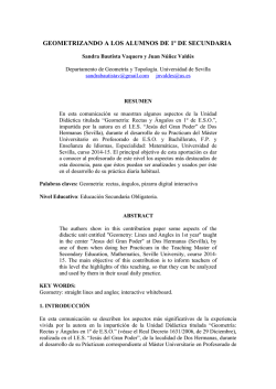 geometrizando a los alumnos de 1&ordm; de secundaria