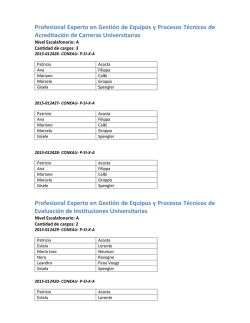 Listado de inscriptos