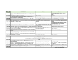 programa trabajos t&eacute;cnicos martes 10 de noviembre