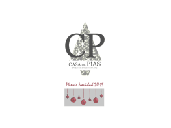 MENUS NAVIDAD 2015 Casa de P&iacute;as