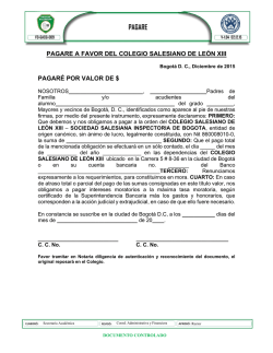 PAGARE - colegio salesiano leon xiii