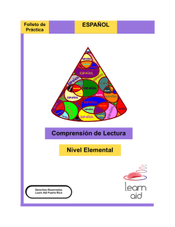 Folleto de Pr&aacute;ctica Espa&ntilde;ol Elemental