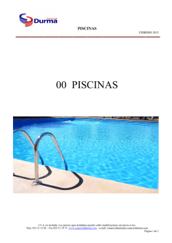 00 PISCINAS - Comercial Durma
