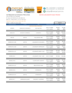 DISTRIBUIDOR AUTORIZADO PROCONSA VENTAS