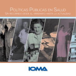 Pol&iacute;ticas P&uacute;blicas en salud