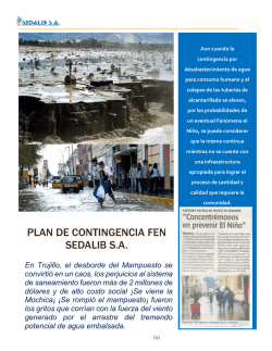 PLAN DE CONTINGENCIA FEN SEDALIB S.A.