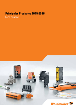 Principales Productos 2015-2016 Let`s connect.