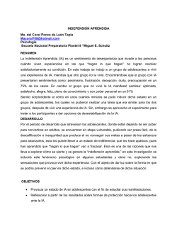 2. Indefensi&oacute;n Aprendida