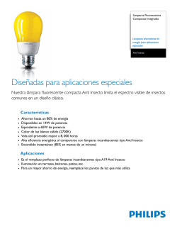 Dise&ntilde;adas para aplicaciones especiales