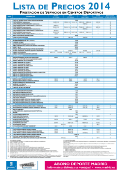 Anexo 6: Tarifas 2014