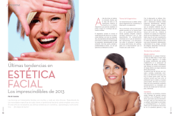 &Uacute;ltimas tendencias en est&eacute;tica facial