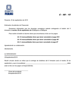 C-68-15 Boletines preescolar