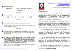 Catequesis de Perseverancia y Confirmaci&oacute;n