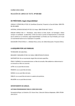 Libros 4&ordm; de ESO - IES Luis Cobiella Cuevas