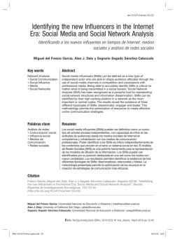 aqu&iacute; - Reis - Revista Espa&ntilde;ola de Investigaciones Sociol&oacute;gicas
